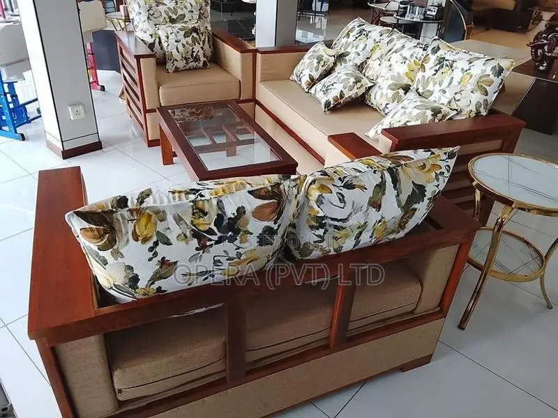 New Teak Floral- Sofa Set
