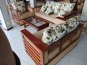 New Teak Floral- Sofa Set