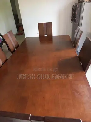 Wooden Table with 6 Chairs