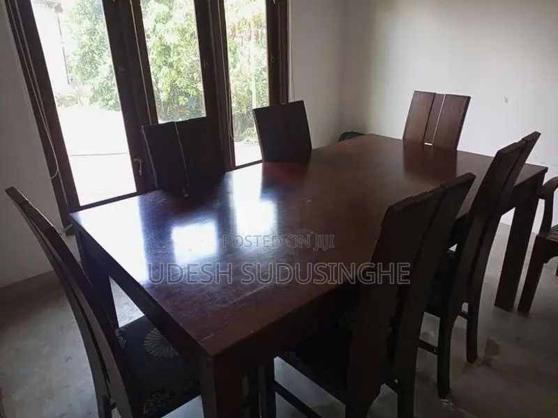 Wooden Table with 6 Chairs