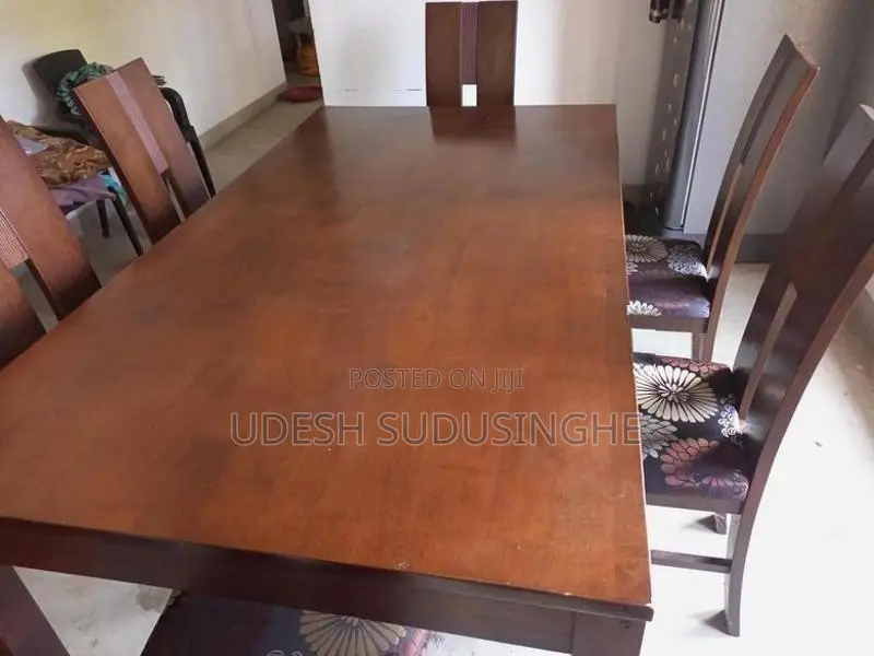 Wooden Table with 6 Chairs