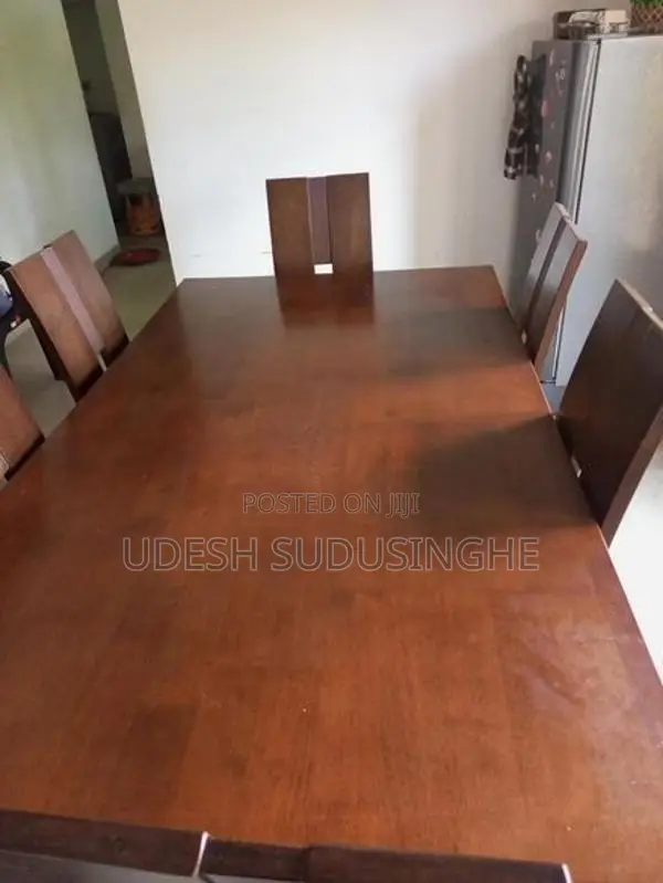 Wooden Table with 6 Chairs