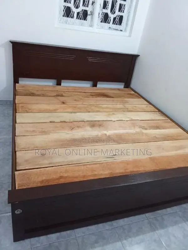 78 by 72 Box Bed Teak (B-9)