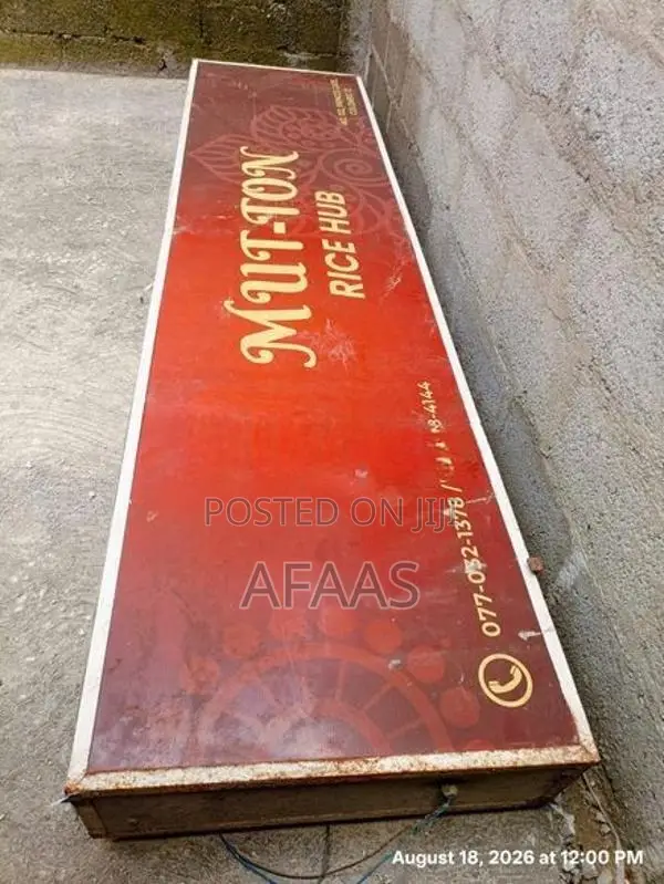 Shop Name Board 8ft X 2ft with Backlight