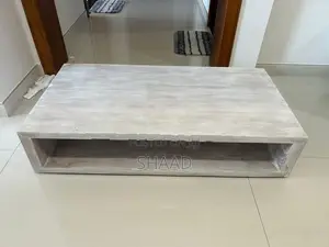 Coffee Table Mahogany White Wash Finish