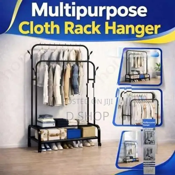 Multipurpose Cloth Rack Hanger Storage Clothes With Shoes