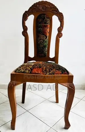 Teak Wood 6 Dining Table Chairs