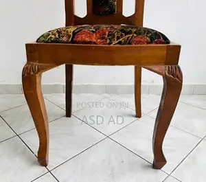 Teak Wood 6 Dining Table Chairs