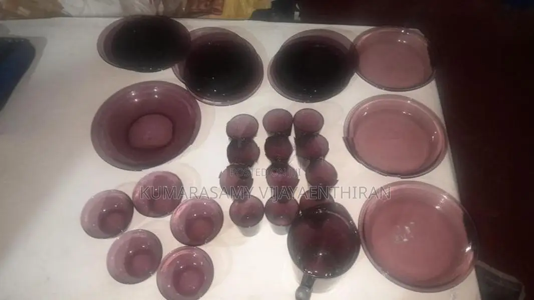 Complete Purple Glassware Set
