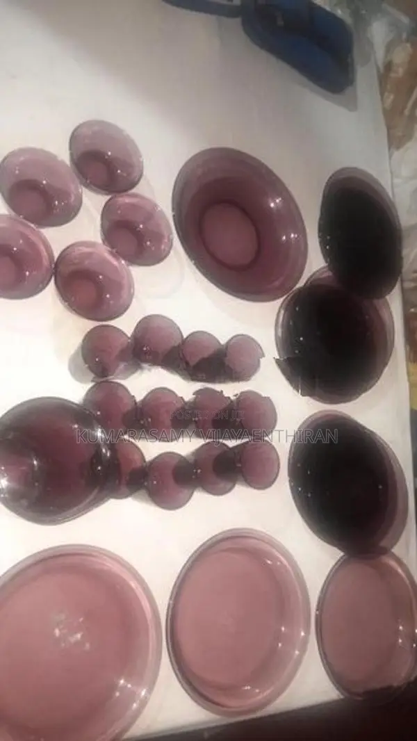 Complete Purple Glassware Set