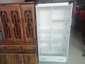 Melamine White 2 Door Cupboard