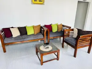 Used Teak 6 Seater Sofa Full Set