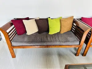 Used Teak 6 Seater Sofa Full Set