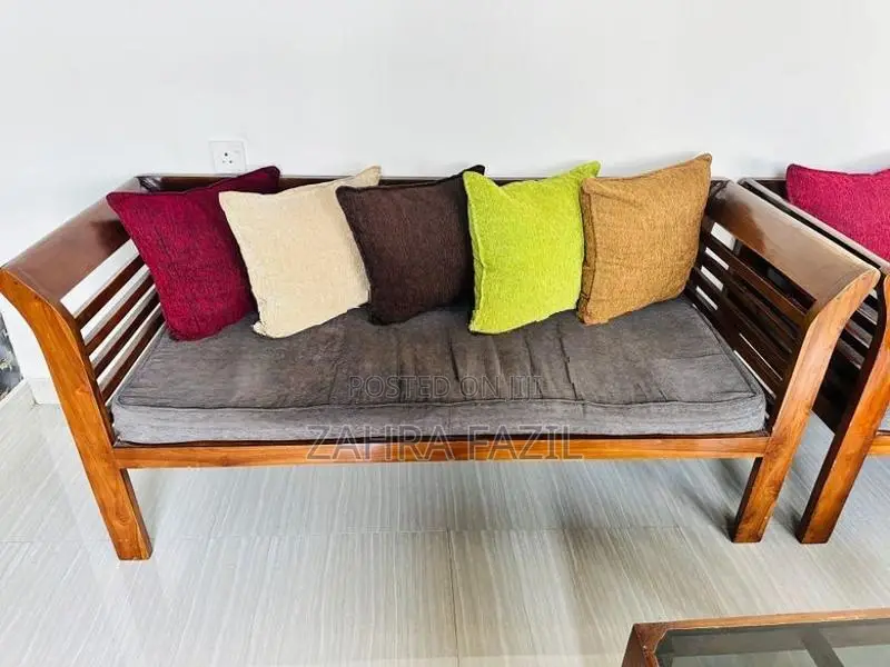 Used Teak 6 Seater Sofa Full Set