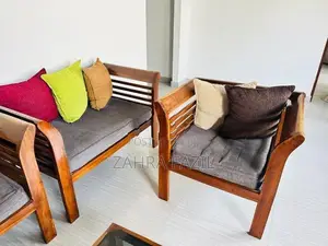 Used Teak 6 Seater Sofa Full Set