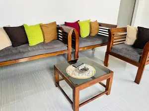 Used Teak 6 Seater Sofa Full Set