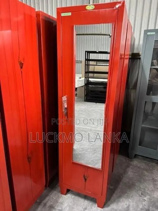 New 6x1.5 Size One Door Steel Cupboard With Mirror (Jj8)