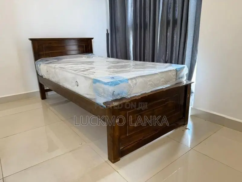 New 72x36 Teak Box Bed With Arpico Spring Mattress 8 Inches (Jj15)