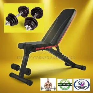 Weight Bench with Full Set HJ New