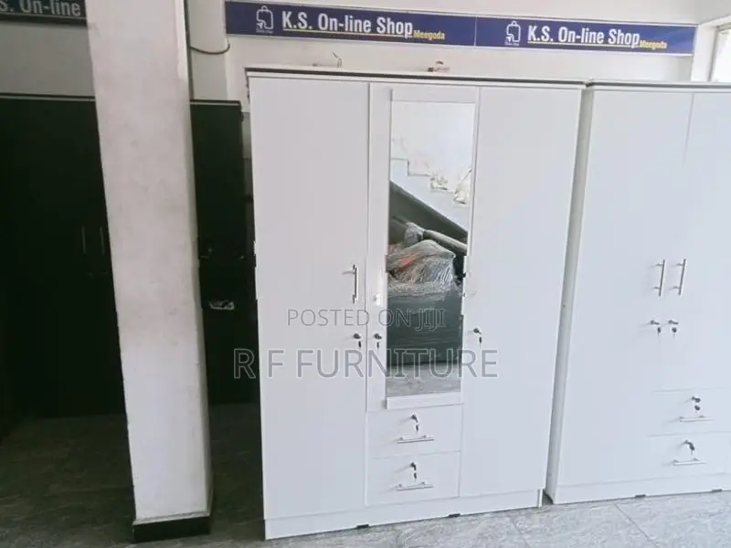 Melamine 3 Door Cupboard White