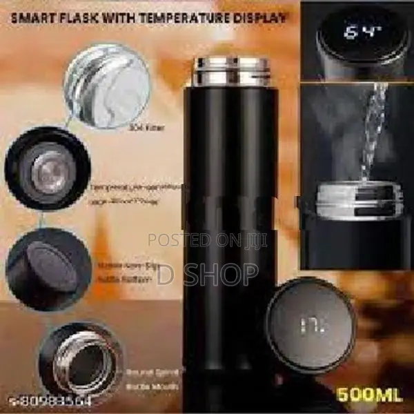 Smart Cup Vacuum Flask - LED Digital Temperature Display
