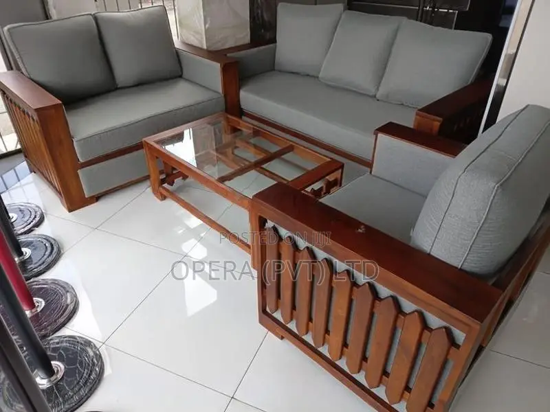 Teak Wood Sofa Set