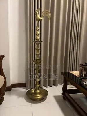 Antique Solid Brass Oil Lamp