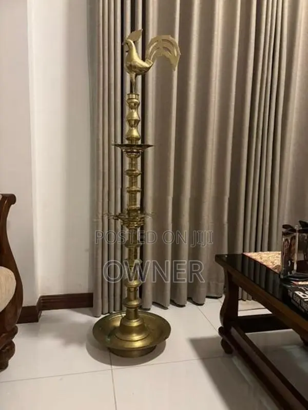 Antique Solid Brass Oil Lamp