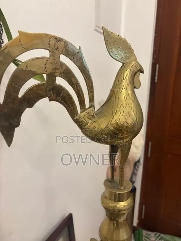 Antique Solid Brass Oil Lamp