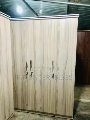 Ash White Melamine Wardrobes 3D