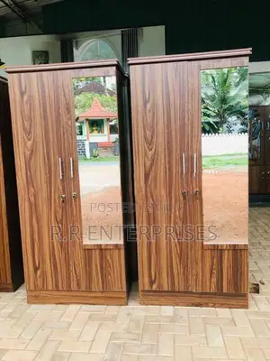 New 2 Door Melamine Wardrobes with Mirror