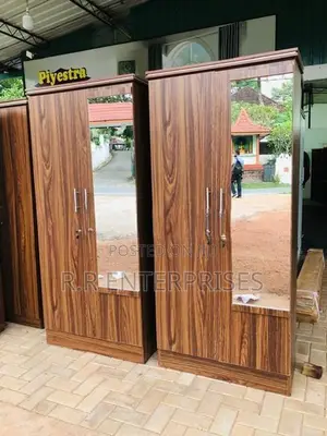 New 2 Door Melamine Wardrobes with Mirror