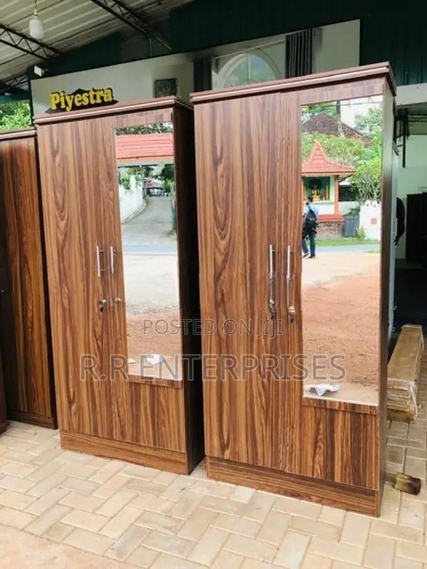 New 2 Door Melamine Wardrobes with Mirror