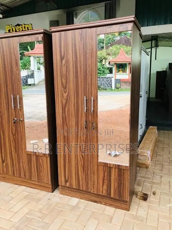 New 2 Door Melamine Wardrobes with Mirror