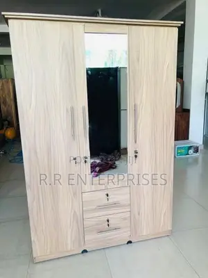 New 3 Door Melamine Wardrobes with Mirror
