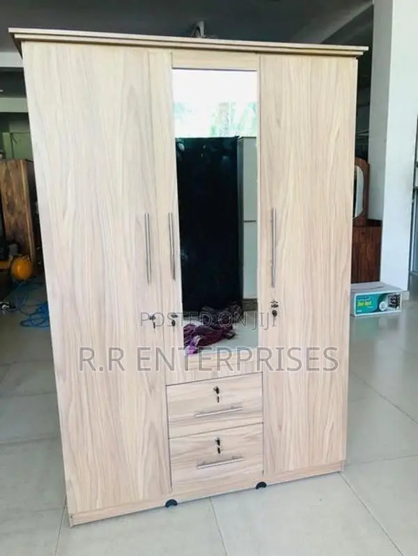 New 3 Door Melamine Wardrobes with Mirror