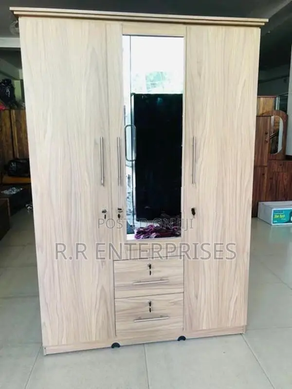 New 3 Door Melamine Wardrobes with Mirror