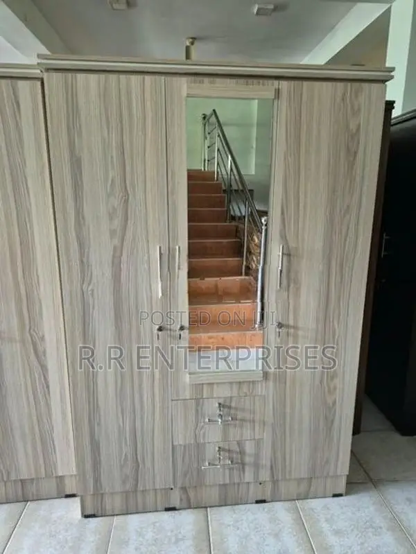 New 3D Melamine Wardrobes with Mirror