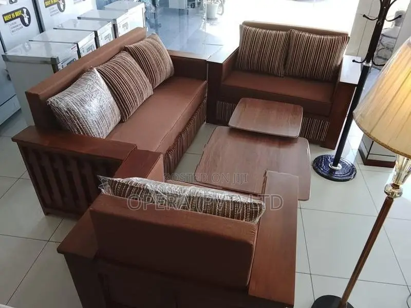 Elegant Teak Wood Sofa Set
