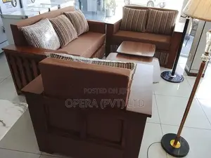 Elegant Teak Wood Sofa Set