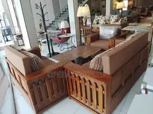 Elegant Teak Wood Sofa Set