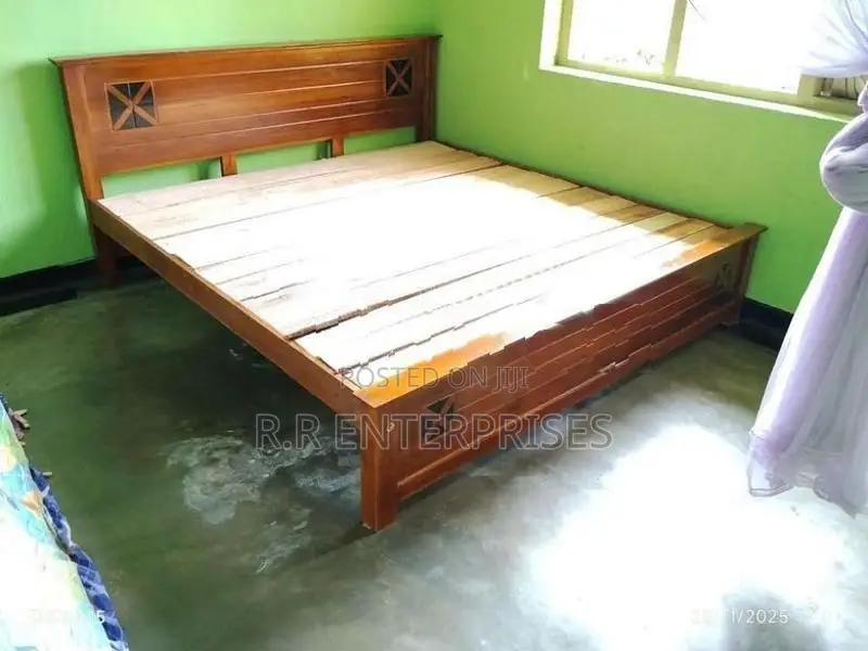 New 6*6 Ft 72"*72" Teak King Box Bed