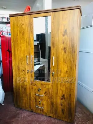New 3 Door Melamine Wardrobes with Mirror