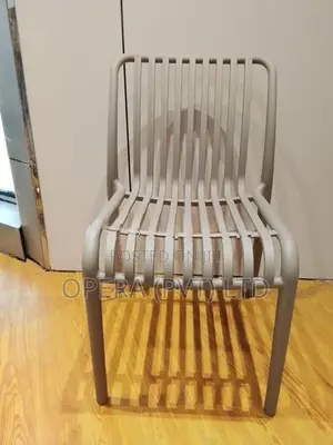 Modern Slatted Plastic Chair
