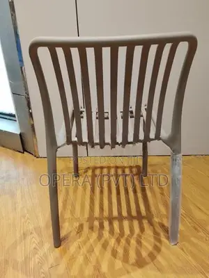 Modern Slatted Plastic Chair
