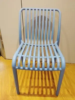 Modern Slatted Plastic Chair
