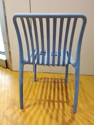 Modern Slatted Plastic Chair