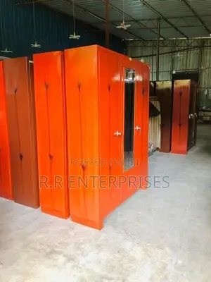 New 6*5 Ft 3 Door Steel Cupboard with Mirror
