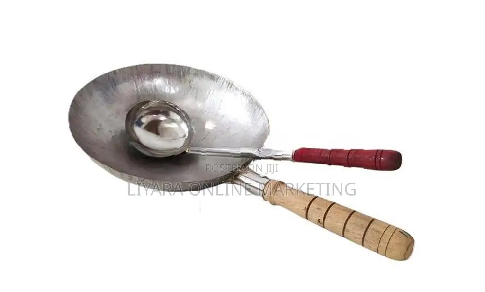 New Deep Frying Pan With Spoon (16’’)