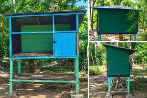 උසස් තත්ත්වයේ ලී සත්ව කූඩුවක් 150×90cm